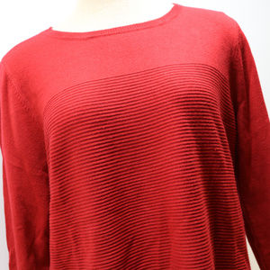 Croft & Barrow Woman's XL Red Long Sleeve Sweater